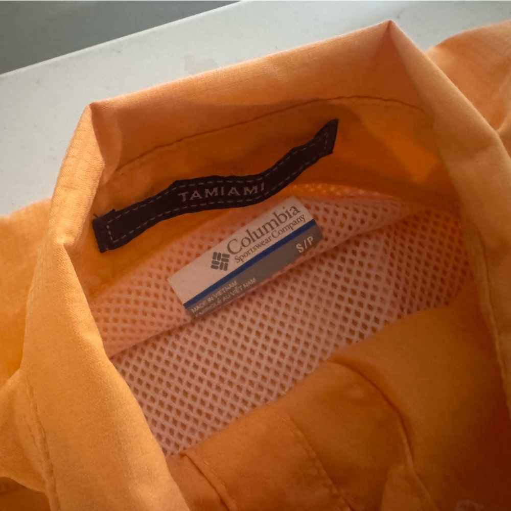 Columbia Vibrant Orange Shirt